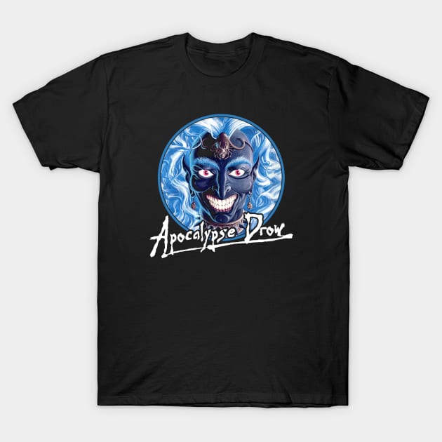 Apocalypse Drow (Black Print) T-Shirt by Miskatonic Designs